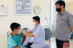 Thị xã Nghi Sơn tiêm vắc xin phòng COVID-19 cho 2.680 trẻ từ 11 tuổi đến dưới 12 tuổi