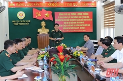 Đại tướng Lương Cường, Chủ nhiệm Tổng cục Chính trị Quân đội Nhân dân Việt Nam thăm và nói chuyện với H ội Cựu chiến binh tỉnh Thanh Hoá