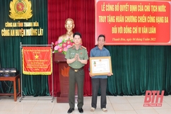 Truy tặng Huân chương Chiến công hạng Ba cho Trung tá Vi Văn Luân