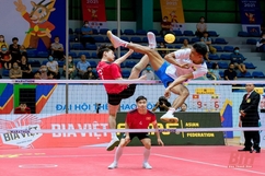 Lê Anh Tuấn giành thêm 1 HCĐ ở môn cầu mây cho thể thao Thanh Hóa