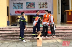 Quảng Xương: Tuyên truyền về phòng, chống tai nạn đuối nước cho học sinh