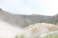 Nhà máy thủy điện Trung Sơn điều tiết hồ chứa: Lưu lượng xả xuống hạ lưu lớn nhất 1.185 m3/s