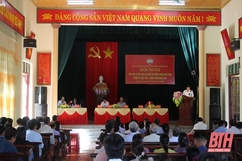 Đại biểu HĐND tỉnh tiếp xúc cử tri huyện Thiệu Hóa