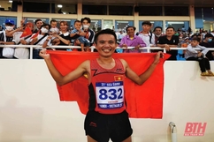 VĐV Lê Văn Thao của Thanh Hóa tranh tài tại Đại hội Thể thao Sinh viên Đông Nam Á 2022