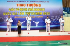 Karate Thanh Hóa ra quân ấn tượng tại giải Vô địch trẻ quốc gia 2022