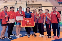 Thanh Hóa xếp thứ ba toàn đoàn nữ tại Giải vô địch trẻ vật tự do, vật cổ điển quốc gia 2022