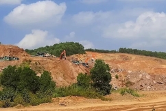Đóng cửa 2 mỏ san lấp đất tại huyện Hà Trung và thị xã Bỉm Sơn