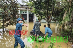 Mưa lớn, nước sông dâng cao gây ngập lụt nhiều khu dân cư