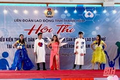 Hội thi Tìm hiểu kiến thức về dân số, sức khỏe sinh sản đối với lao động nữ