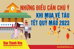 Những điều cần chú ý khi mua vé tàu Tết Quý Mão 2023