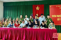 Tuyên truyền, phổ biến pháp luật  tại chợ đầu mối Đông Hương