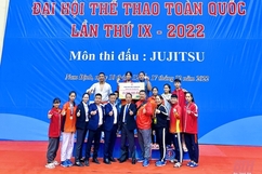 Jujitsu Thanh Hoá thắng lớn khi tham gia kỳ Đại hội Thể thao toàn quốc đầu tiên