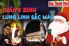 Lễ Giáng sinh lung linh sắc màu tại TP Thanh Hóa