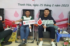 Ngày hội hiến máu tình nguyện “Vietcombank - Trao giọt hồng - Trao yêu thương”