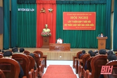Huyện Hậu Lộc lấy ý kiến góp ý đối với Dự thảo Luật Đất đai (sửa đổi)