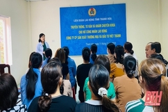 Tư vấn và khám chuyên khoa cho nữ công nhân, lao động Công ty CP Sản xuất thương mại và đầu tư Việt Thanh