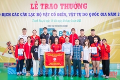 Thanh Hoá xếp Nhất toàn đoàn nội dung Vật tự do nữ tại giải đấu trên sân nhà