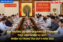 Bản tin 18 giờ ngày 29 - 3: Ban Thường vụ Tỉnh ủy đánh giá tình hình thực hiện nhiệm vụ quý I; nhiệm vụ trọng tâm quý II năm 2023