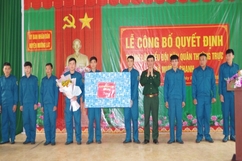 Thành lập tiểu đội dân quân thường trực xã Mường Chanh