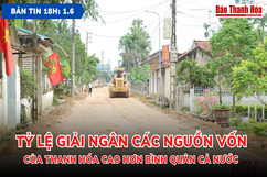 Bản tin 18h ngày 1-6: Tỷ lệ giải ngân các nguồn vốn của Thanh Hóa cao hơn bình quân cả nước