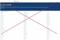 Xuất hiện website lạ thông tin sai về lịch ngừng, giảm cung cấp điện