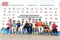 Các VĐV Thanh Hóa giành 7 huy chương tại Giải vô địch Taekwondo các lứa tuổi trẻ quốc gia 2023