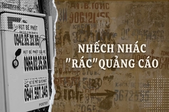 Nhếch nhác “rác” quảng cáo