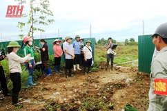 Cưỡng chế thu hồi đất thực hiện dự án Hạ tầng kỹ thuật khu dân cư số 3, thị trấn Quán Lào