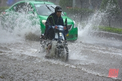 Ảnh hưởng áp thấp nhiệt đới, khu vực Thanh Hóa mưa to đến rất to