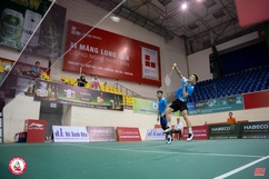 Mãn nhãn với lượt trận tứ kết hệ nâng cao giải Cầu lông Báo Thanh Hoá mở rộng 2023
