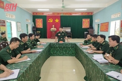 Đồn Biên phòng Quang Chiểu diễn tập chiến thuật đồn Biên phòng
