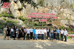 Cụm thi đua Hội Nhà báo 6 tỉnh Bắc miền Trung tham quan thực tế tại huyện Vĩnh Lộc