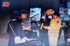 Công an huyện Triệu Sơn xử lý 280 trường hợp lái xe vi phạm nồng độ cồn