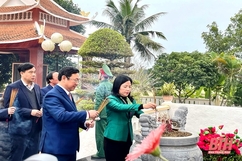 Trưởng Ban Dân vận Tỉnh ủy, Chủ tịch Ủy ban MTTQ tỉnh kiểm tra tình hình sản xuất và đời sống Nhân dân tại huyện Triệu Sơn