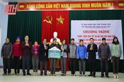 Sở Văn hóa, Thể thao và Du lịch thăm, tặng quà tết và hỗ trợ xây nhà tại xã Thành Sơn