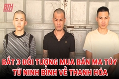 Bắt 3 đối tượng trong đường dây mua bán ma túy từ Ninh Bình về Thanh Hóa