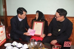Trưởng Ban Tuyên giáo Tỉnh ủy Đào Xuân Yên thăm, kiểm tra tình hình sản xuất, đời sống Nhân dân huyện Nga Sơn