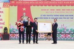 Đón nhận Di sản văn hóa phi vật thể Quốc gia Lễ hội Nàng Han