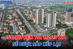 Bản tin 18h ngày 29/2/2024:  50 huyện và 1.243 xã sẽ được sắp xếp lại