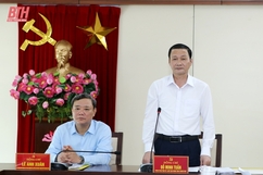 Chủ tịch UBND tỉnh Đỗ Minh Tuấn làm việc với Ban Thường vụ Thành ủy TP Thanh Hóa