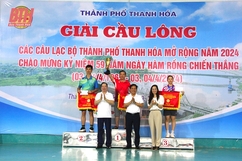 Giải Cầu lông các CLB thành phố Thanh Hóa mở rộng thành công tốt đẹp