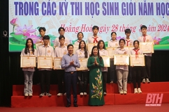 Hoằng Hóa: Khen thưởng các tập thể, cá nhân đạt thành tích xuất sắc trong Kỳ thi học sinh giỏi cấp tỉnh, năm học 2023-2024