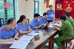 Viện KSND huyện Quảng Xương kiểm sát việc tạm giữ, tạm giam và thi hành án phạt tù