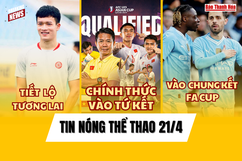 Tin thể thao 21/4:  U23 Việt Nam và U23 Uzbekistan  “dắt tay” nhau vào tứ kết