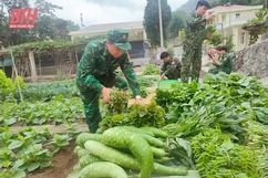 Đồn Biên phòng Pù Nhi tăng gia sản xuất, thực hành tiết kiệm