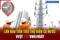 [Bản tin 18h] Lần đầu tiên tiêu thụ điện cả nước vượt 1 tỷ kWh/ngày