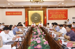 Đoàn kiểm tra số 5 làm việc với Ban Thường vụ Tỉnh ủy về công tác bảo vệ chính trị nội bộ