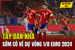 Tin thể thao 21/6: Tây Ban Nha sớm có vé dự vòng 1/8 EURO 2024