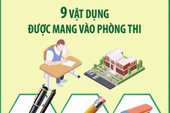 Thi tốt nghiệp THPT năm 2024: Vật dụng được và không được mang vào phòng thi