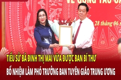 Tiểu sử bà Đinh Thị Mai vừa được Ban Bí thư bổ nhiệm làm Phó trưởng Ban Tuyên giáo Trung ương